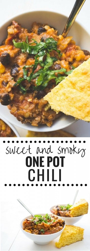 Sweet and Smoky One Pot Chili