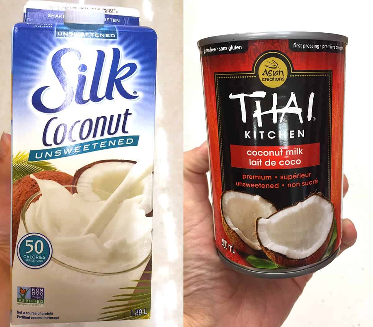 Milk alternatives -coconut milk