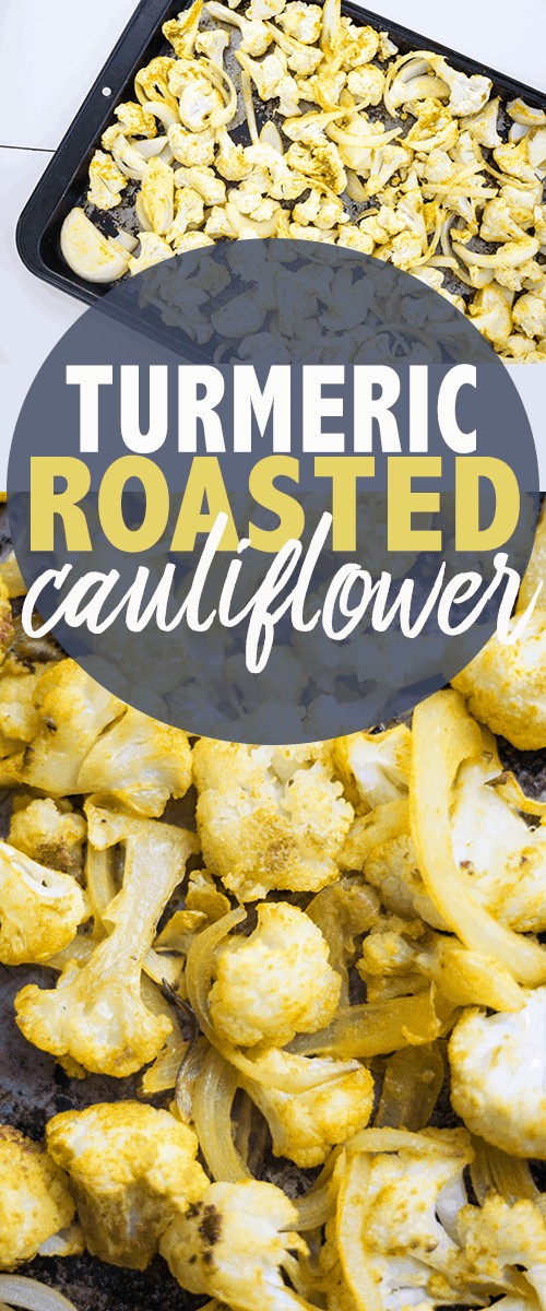 golden cauliflower - turmeric roasted cauliflower