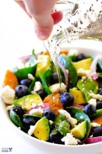 Blueberry Avocado Spinach Salad with Chia Seed Recipe