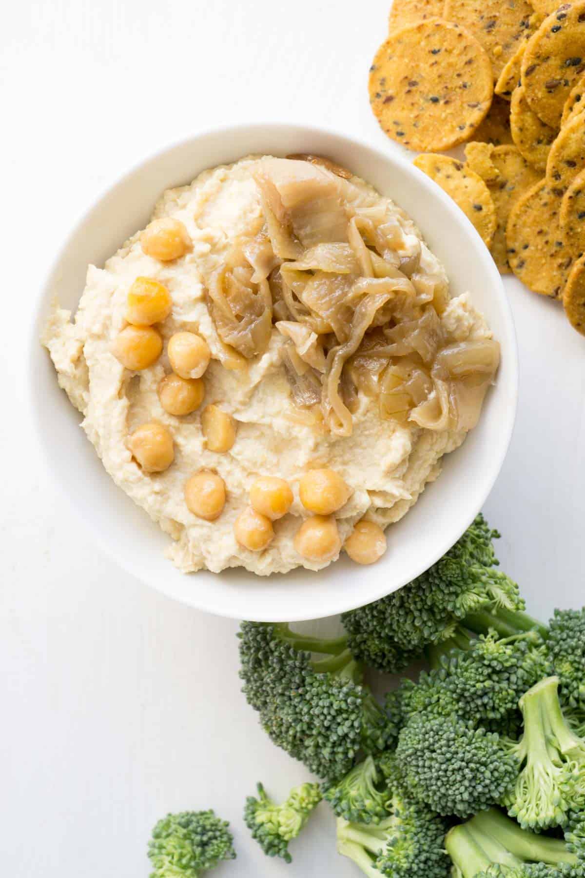 Caramelized Onion Hummus - Smart Nutrition with Jessica Penner, RD