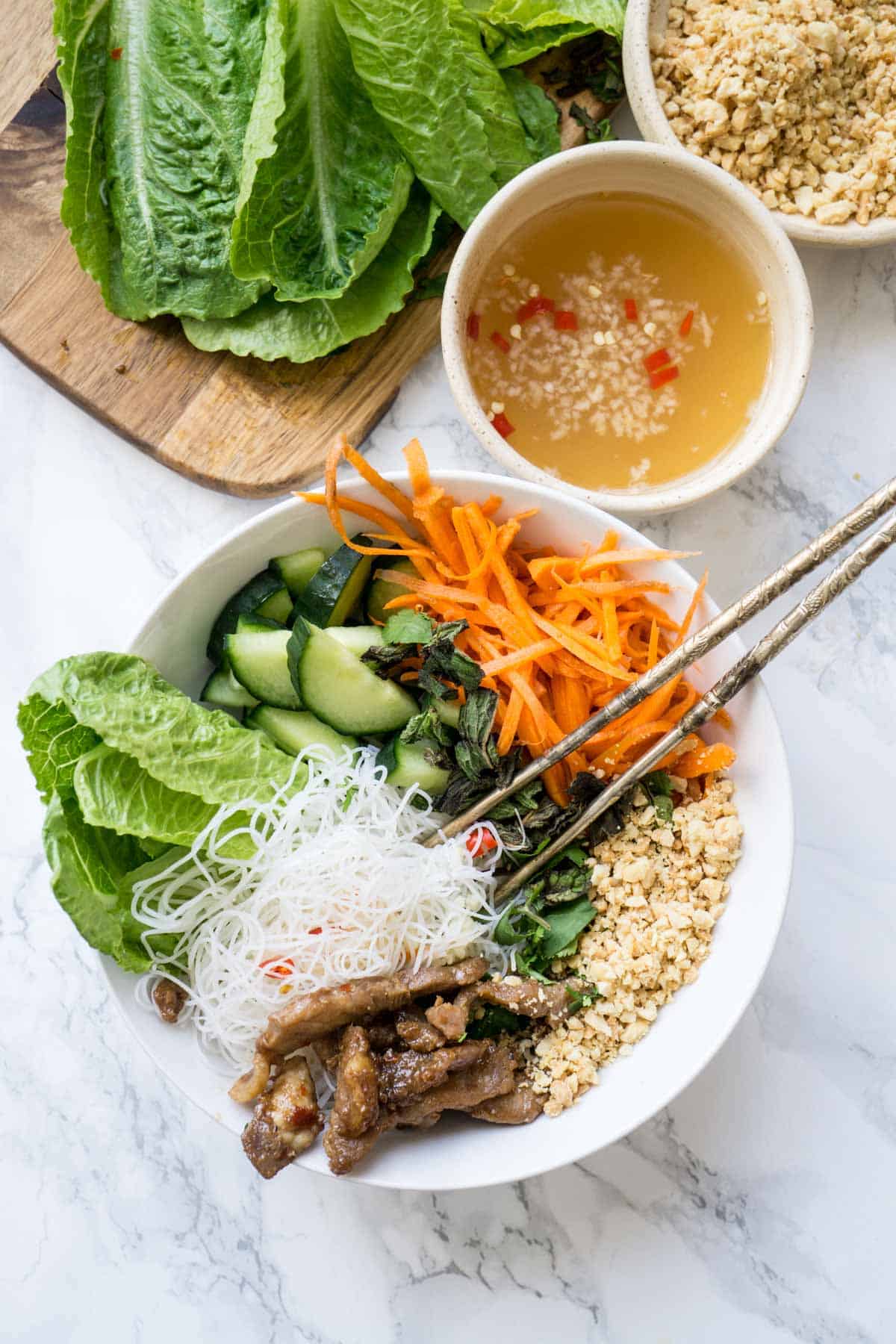 Bun Thit Nuong - Vietnamese Vermicelli with Pork