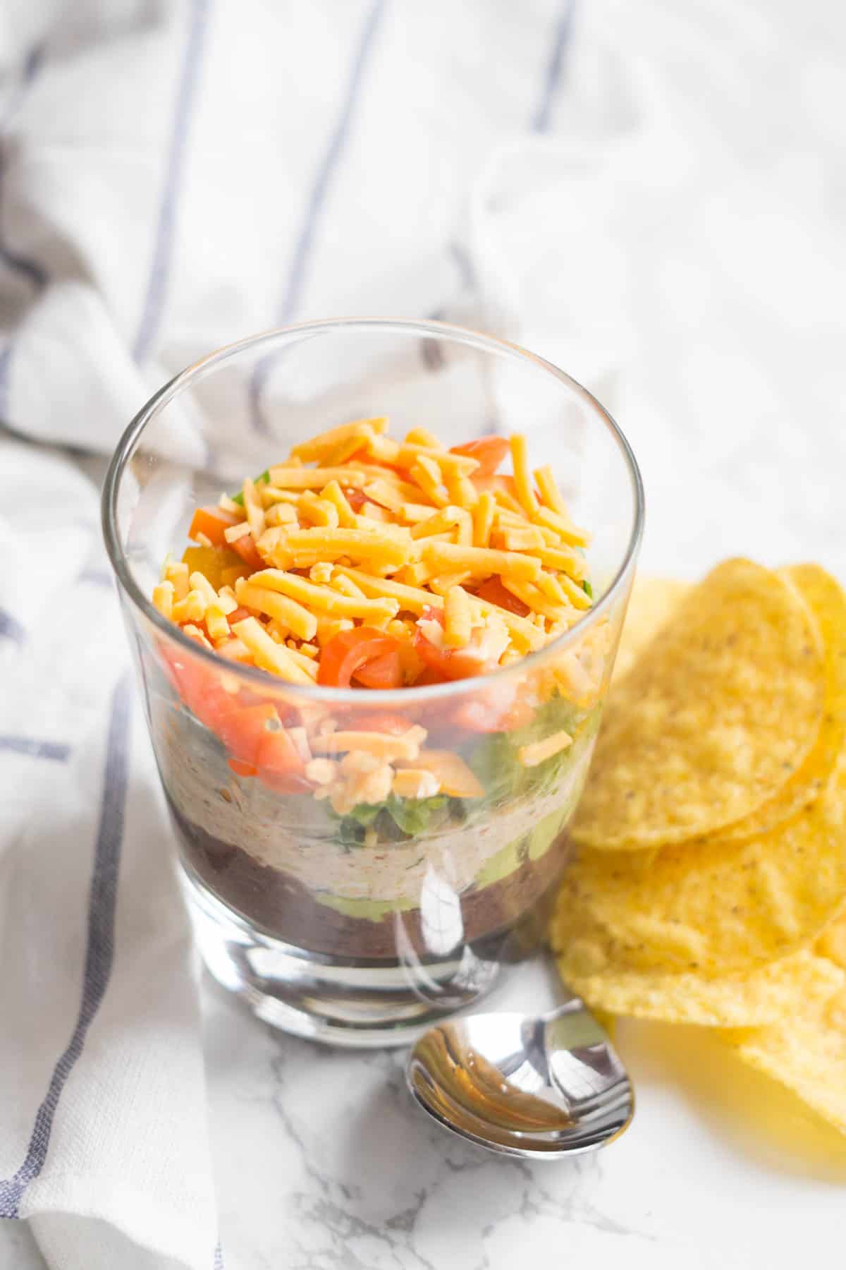 7 Layer Dip (healthy, easy, crowd favourite or eat for dinner!)