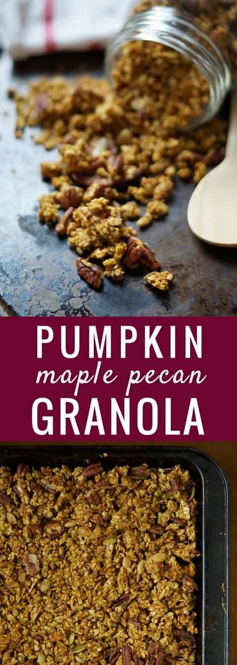 pumpkin maple pecan granola