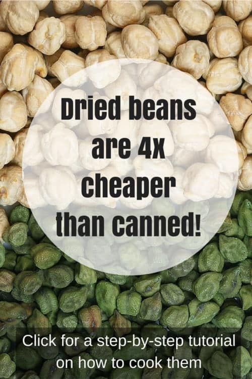 Dried beans are 4x cheaper than canned