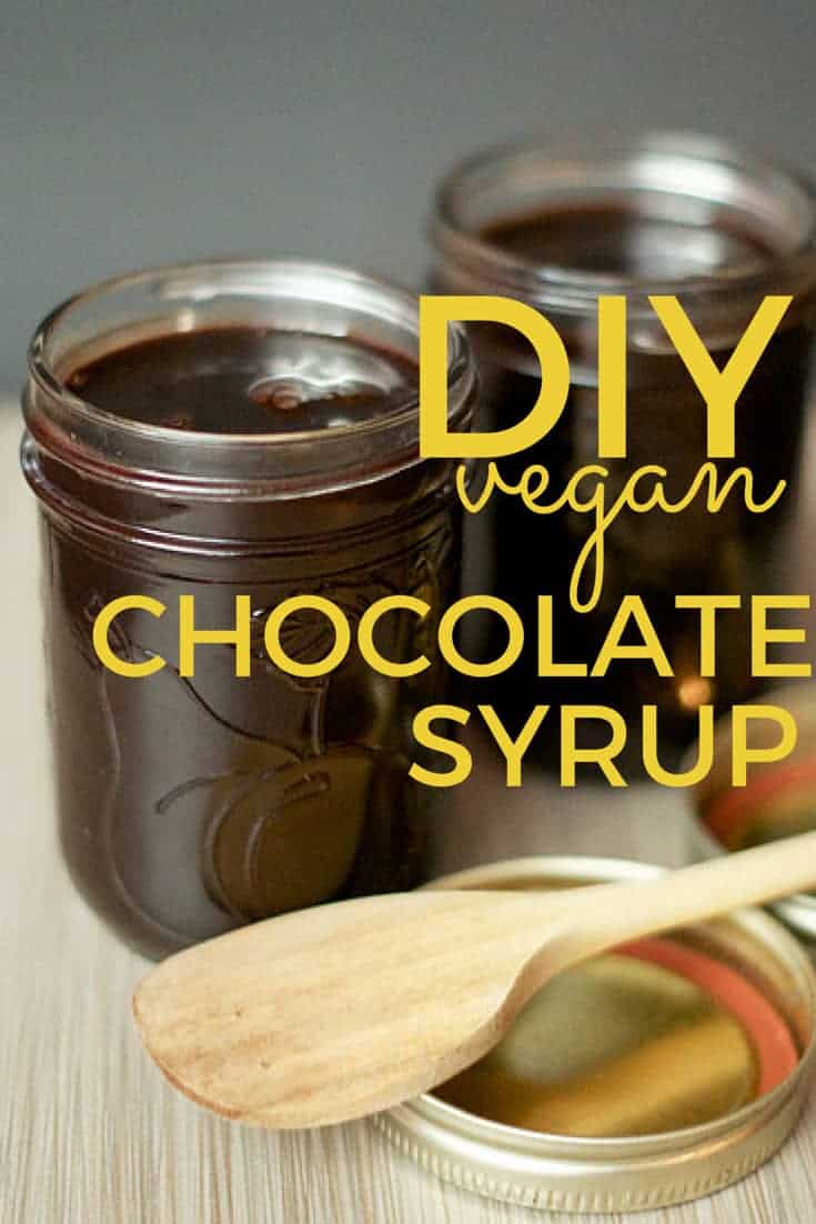DIY vegan chocolate syrup