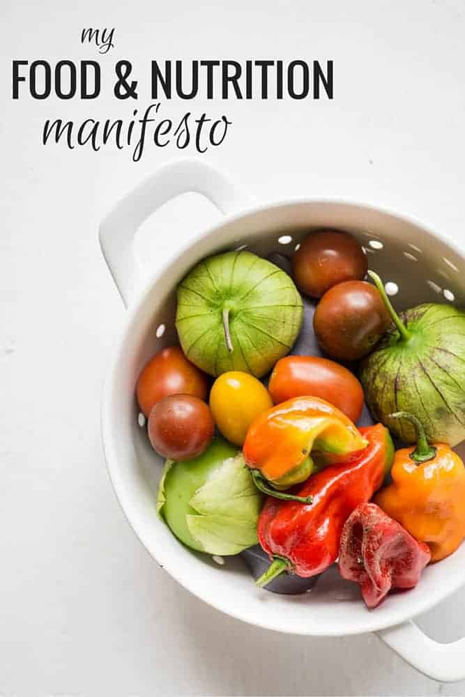 my food and nutrition manifesto - Smart Nutrition with ...