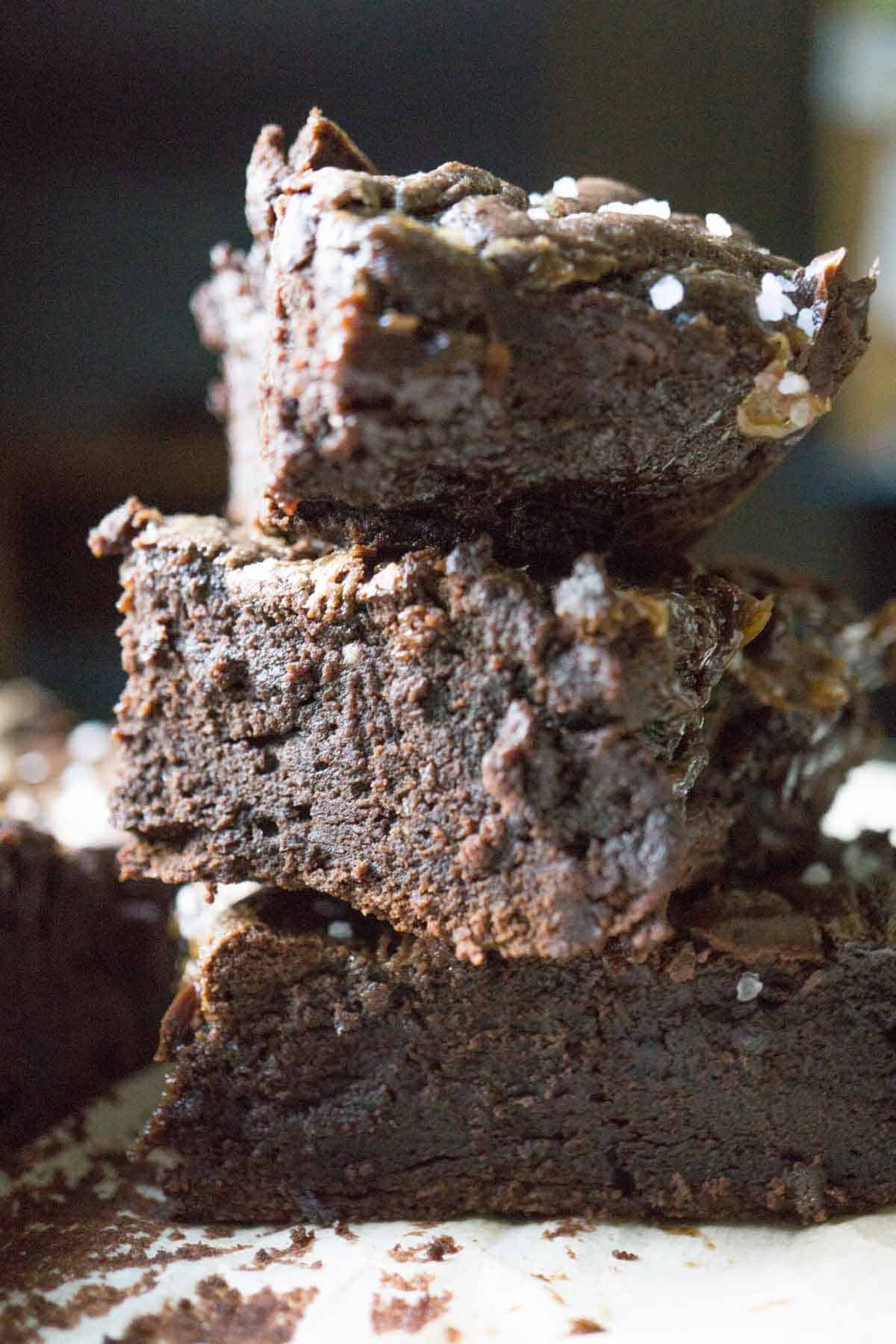 brownies made with black beans