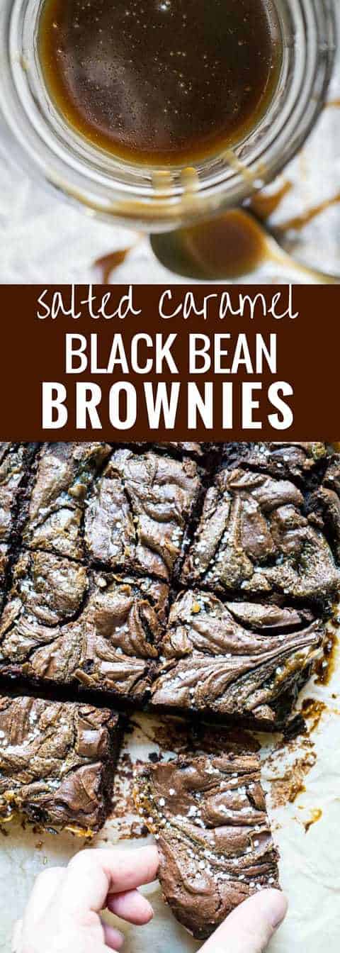 Salted Caramel Black Bean Brownies