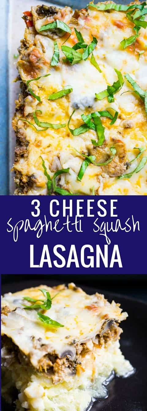 Three Cheese Spaghetti Squash Lasagna