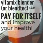 How a Vitamix Blender (or Blendtec) can pay for itself and improve your health