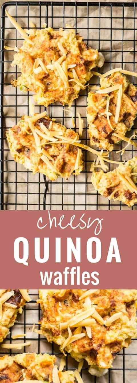 Cheesy Quinoa Waffles