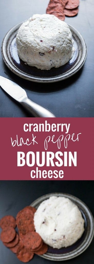Cranberry Black Pepper Boursin Cheese