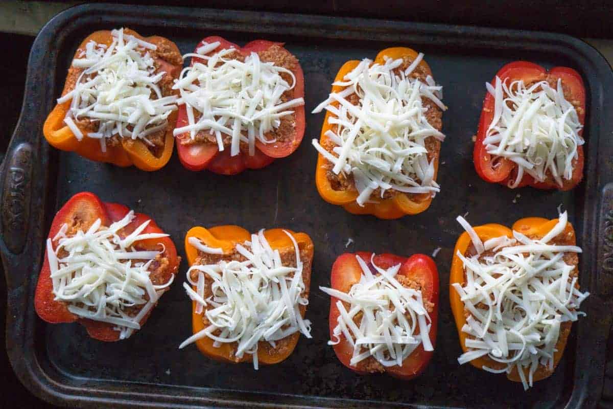 Quinoa Stuffed Pizza Peppers (1 of 6)