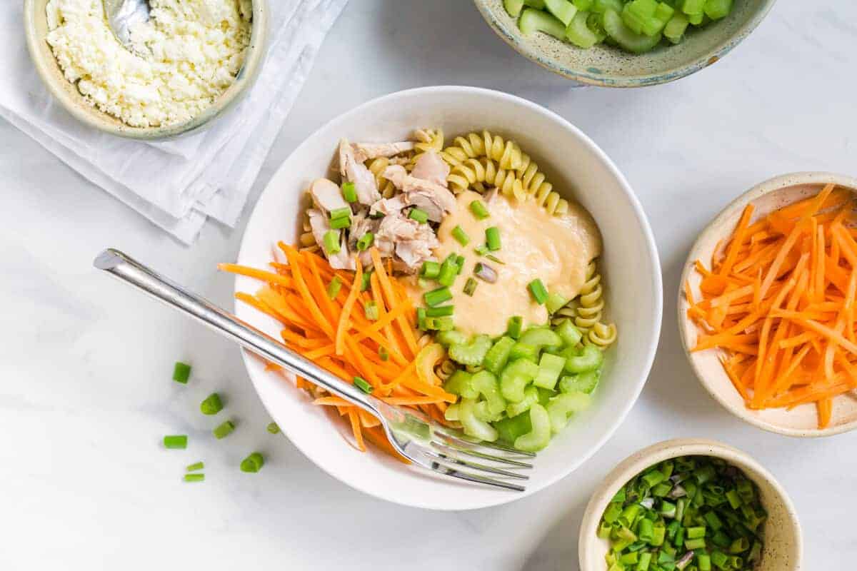 buffalo chicken noodle bowl