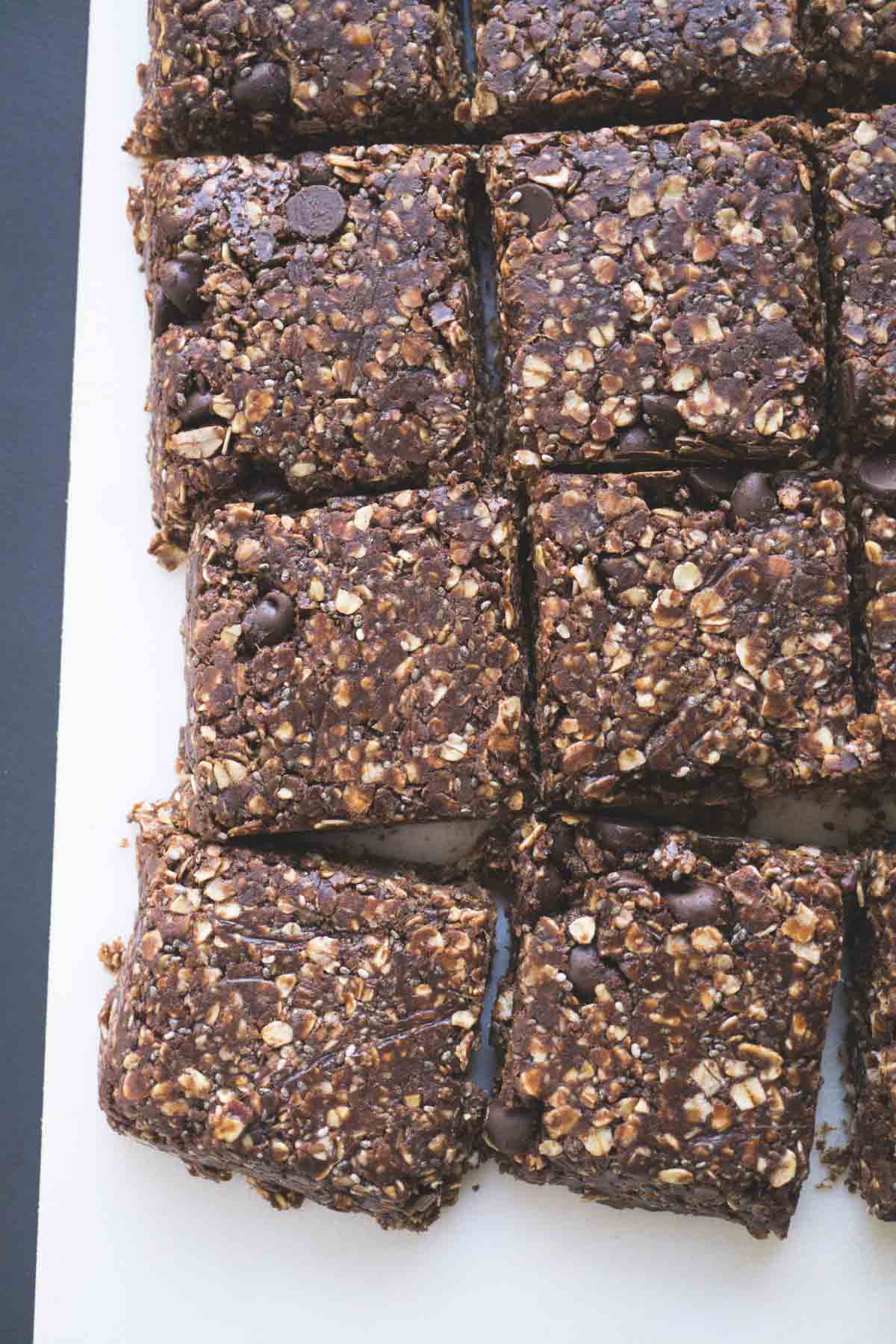 Chocolate PB No Bake Protein Bars