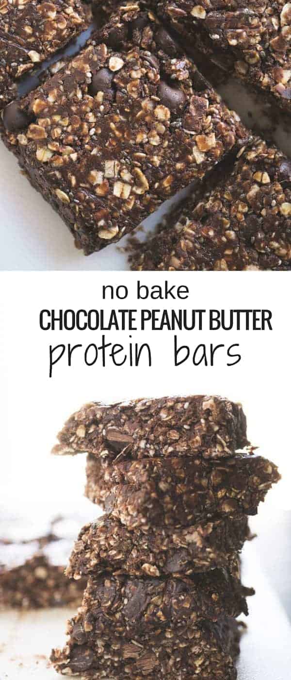 no bake chocolate peanut butter protein bars - Smart Nutrition with ...