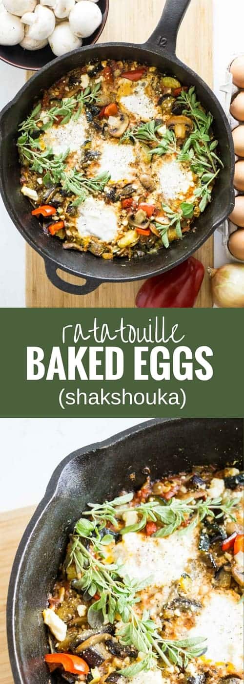 Ratatouille Baked Eggs (shakshouka)