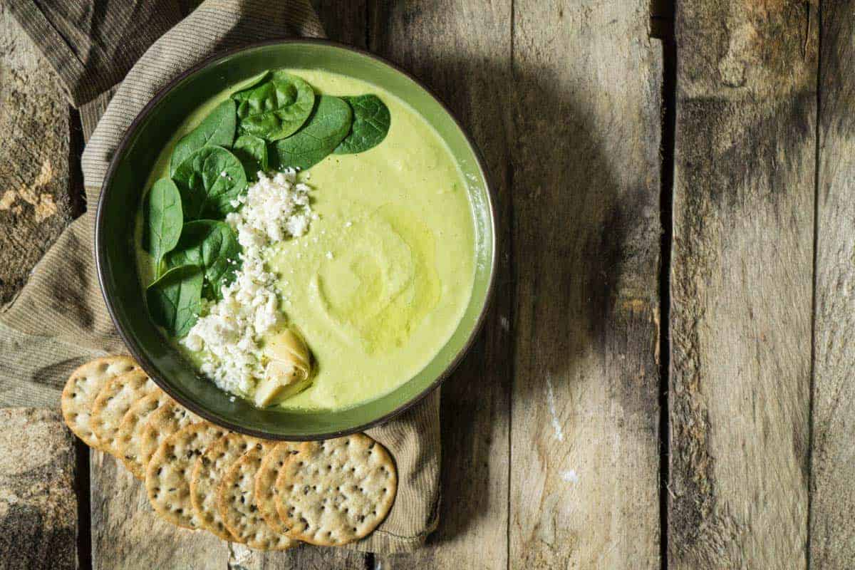 Spinach & Artichoke Hummus with Feta