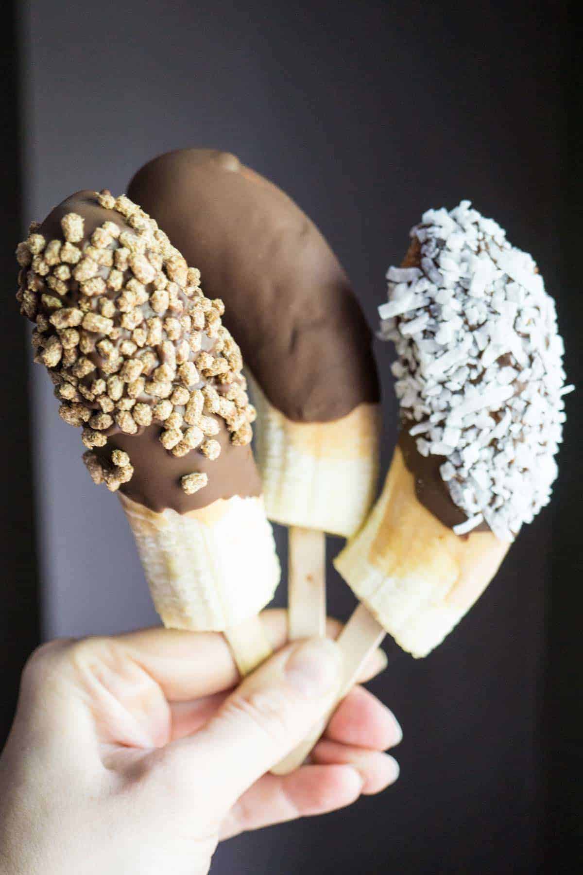 choco banano (chocolate-covered frozen banana) - Smart Nutrition with ...