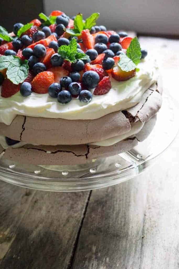 Chocolate Pavlova