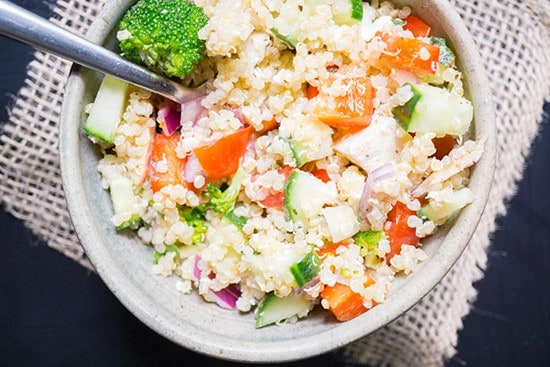 Greek Chicken Quinoa Salad