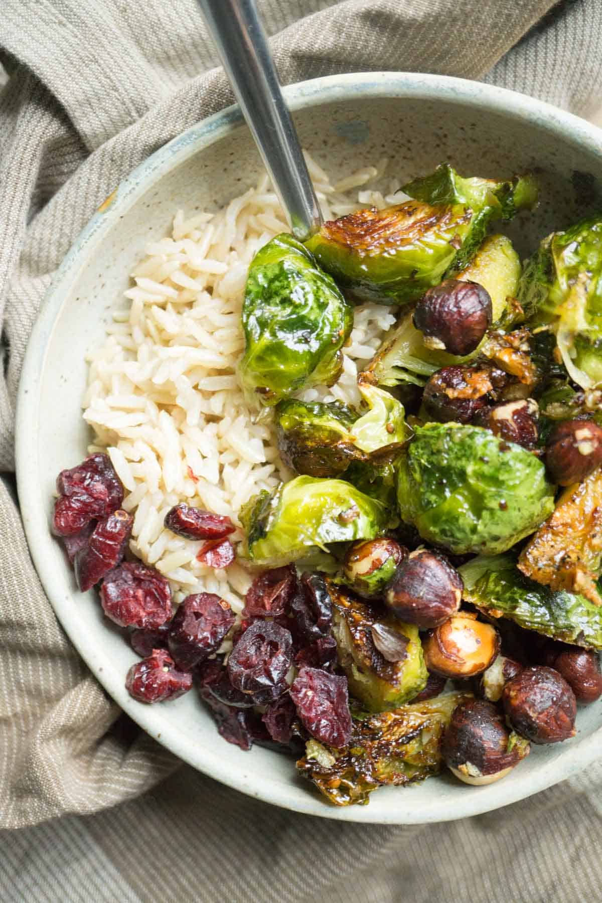 hazelnut brussel sprouts 