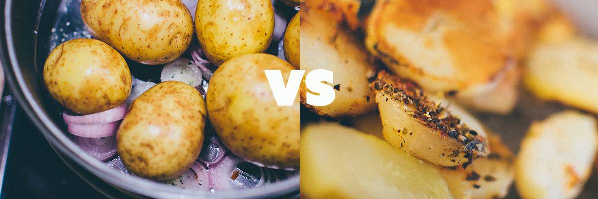 whole vs peeled potato