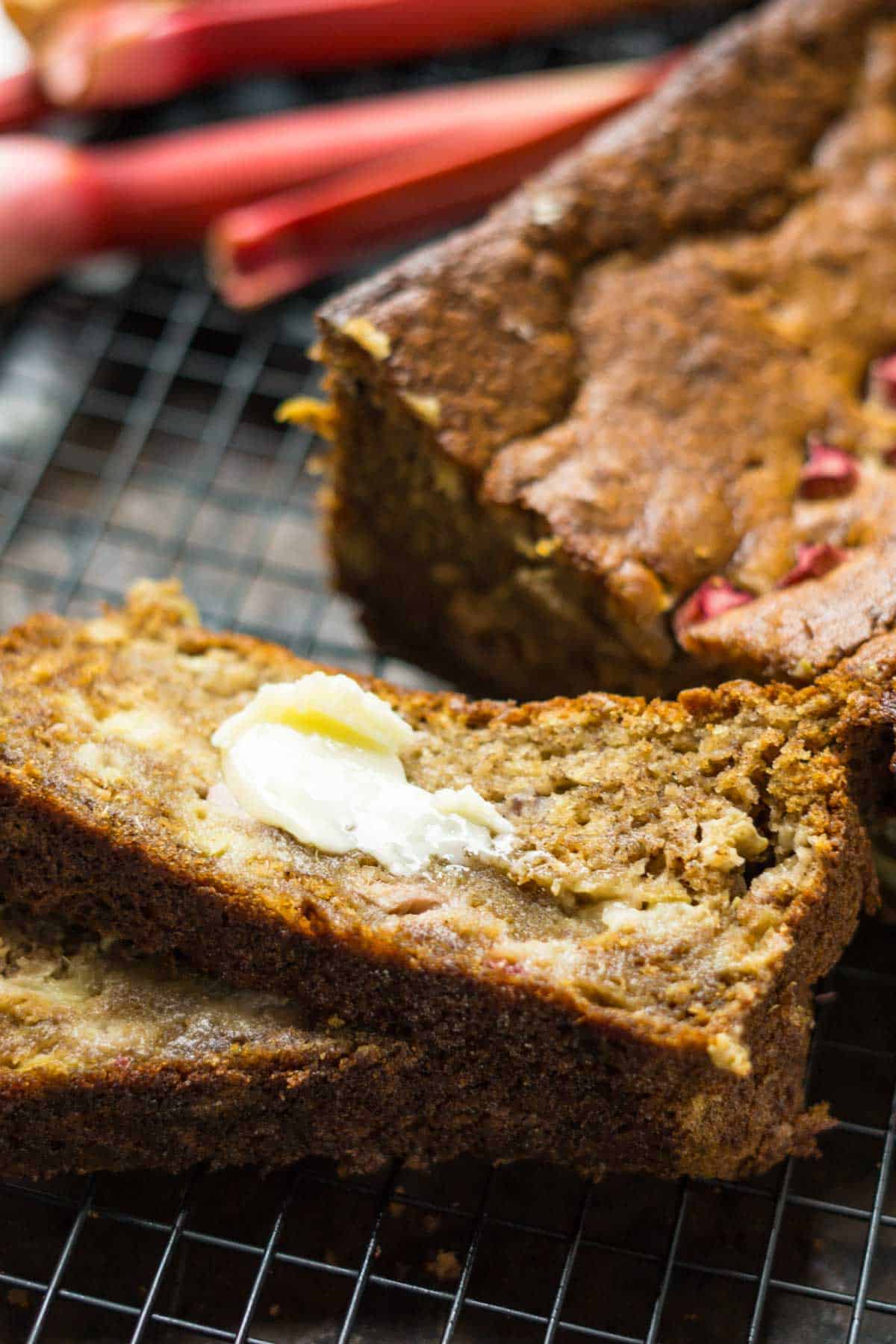 Rhubarb Banana Bread