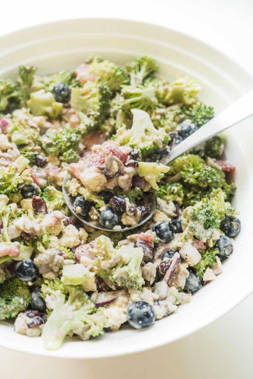 Healthy Broccoli Salad with Berries - Smart Nutrition with Jessica ...
