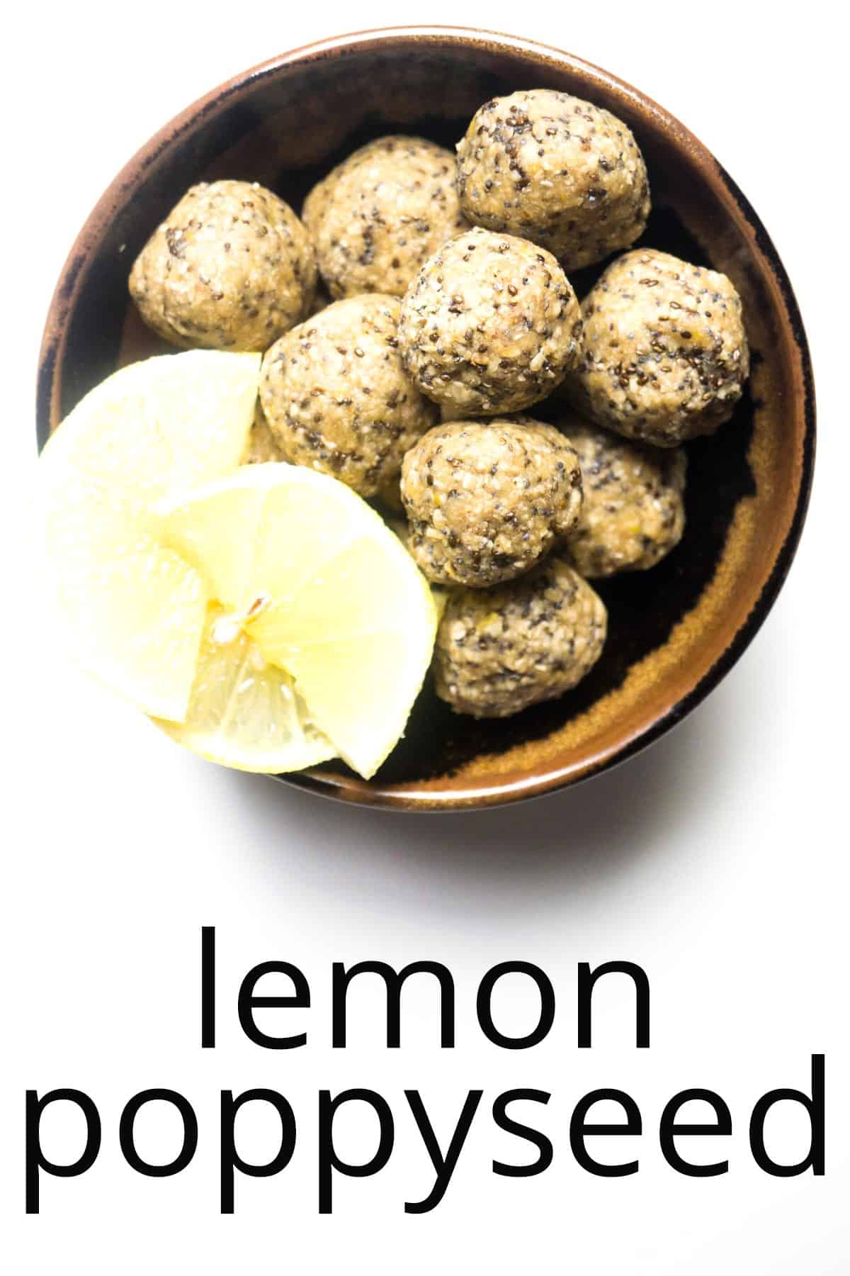 energy balls lemon poppyseed