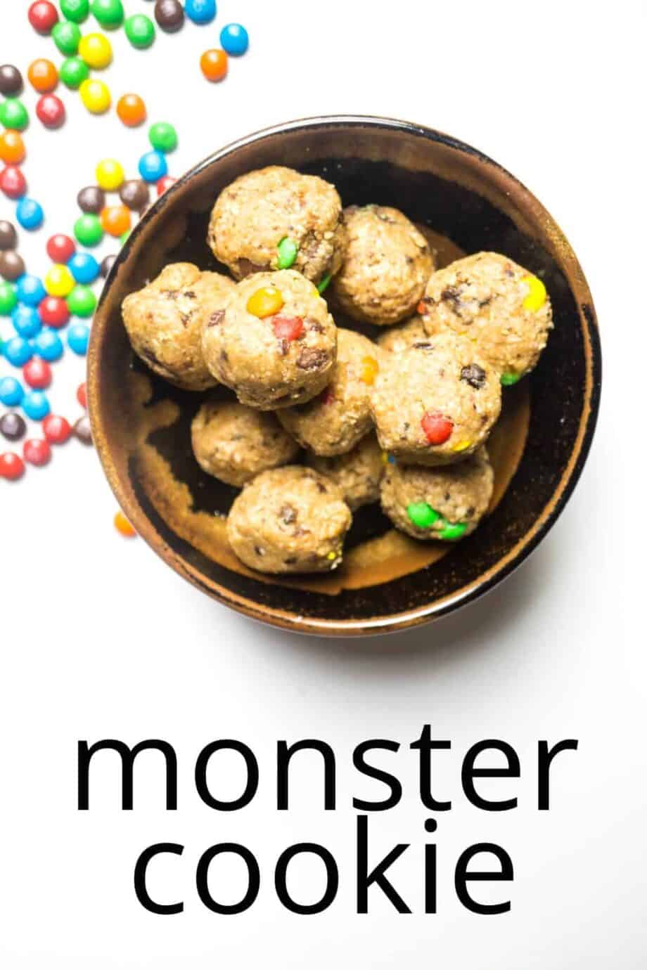 Monster Cookie Energy Balls low Sugar No Bake Smart Nutrition 