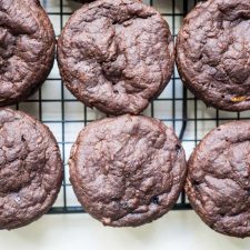 double chocolate muffins (egg-free)