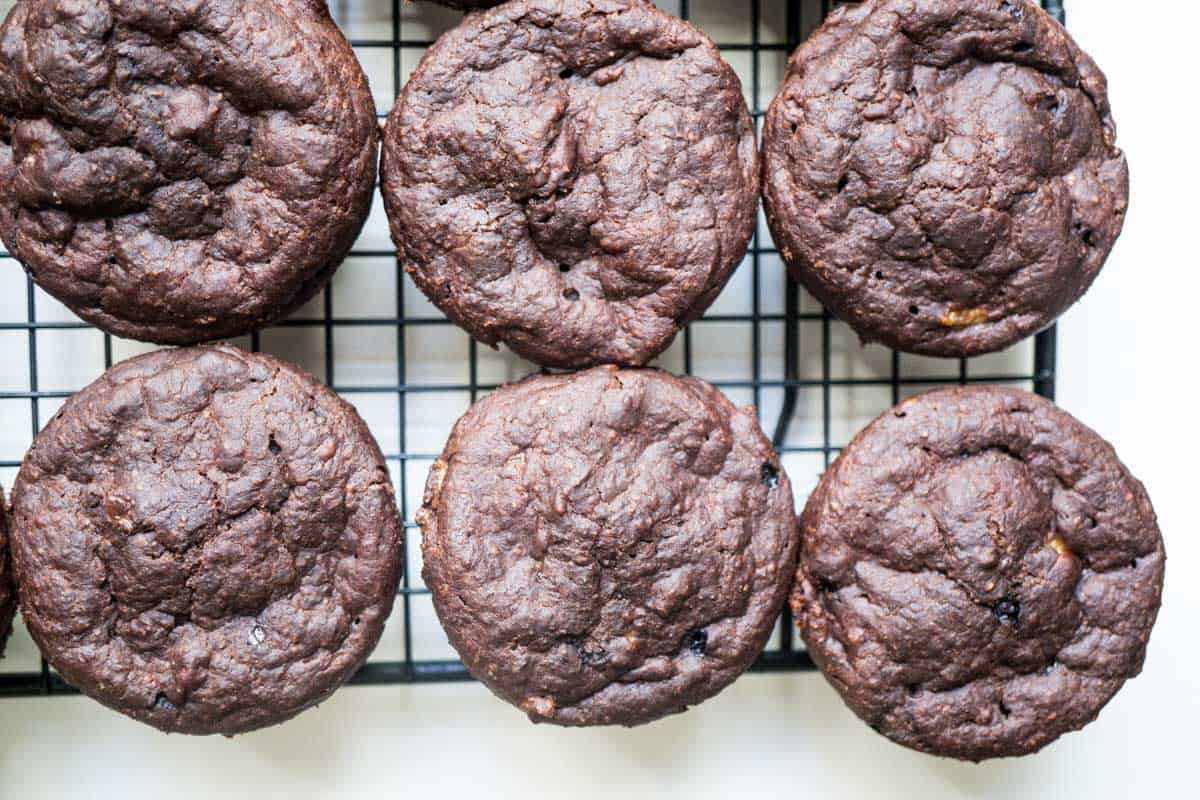 eggless double chocolate muffins