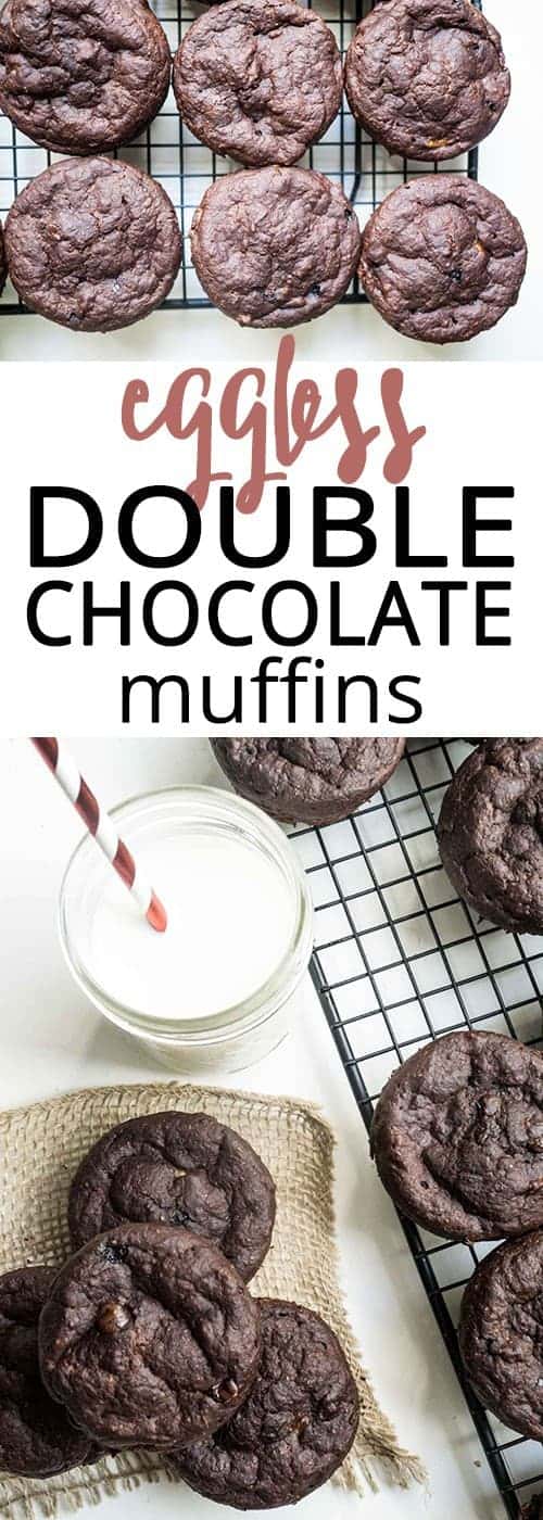 eggless double chocolate muffins