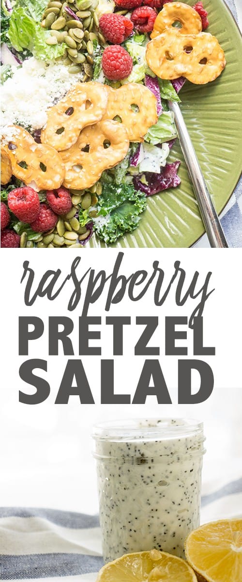 raspberry pretzel salad