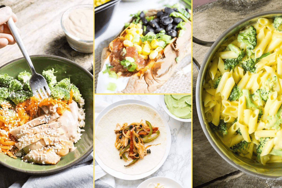 a Collage of photos for the supper club meal plan number 67