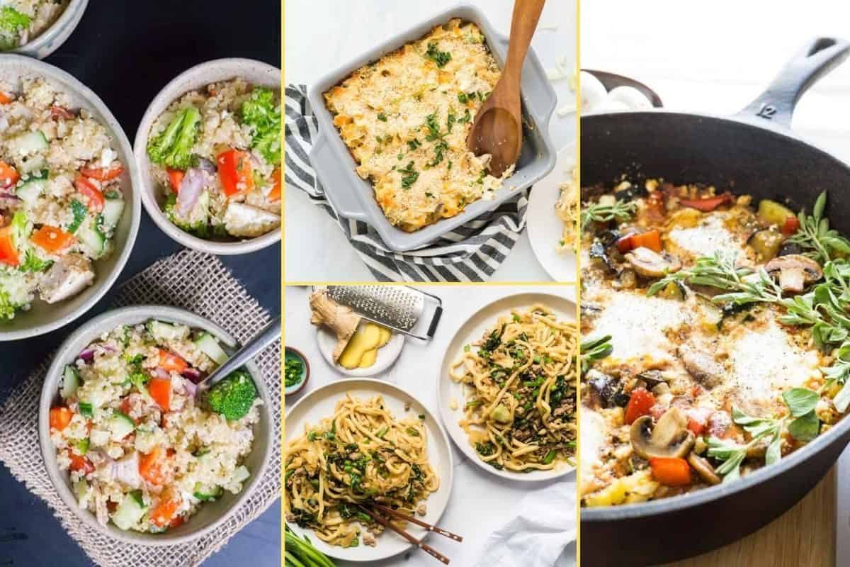 a Collage of photos for the supper club meal plan number 74