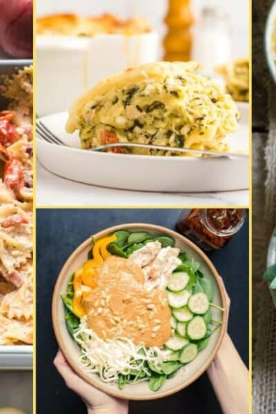 a Collage of photos for the supper club meal plan number 85
