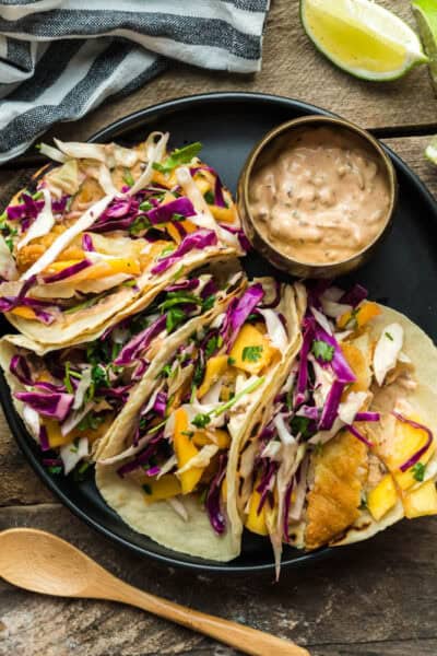 chipotle lime fish tacos